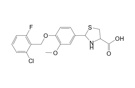2-[4-(2-chloro-6-fluoro-benzyl)oxy-3-methoxy-phenyl]thiazolidin-3-ium-4-carboxylate