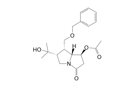 (+)-1(S)-acetoxy-7(S)-[(benzyloxy)methyl]-6(R)-2-hydroxyprop-2-yl)-7a(R)-hexahydro-3H-pyrrolizin-3-one