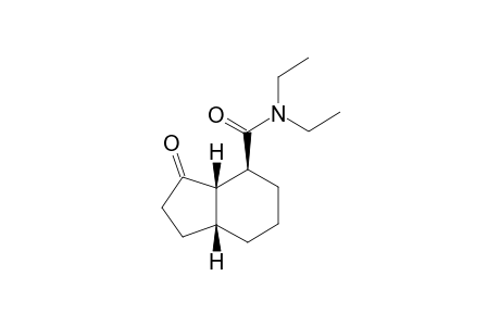 N,N-DIETHYL-1-OXOOCTAHYDROINDENE-7-CARBOXAMIDE