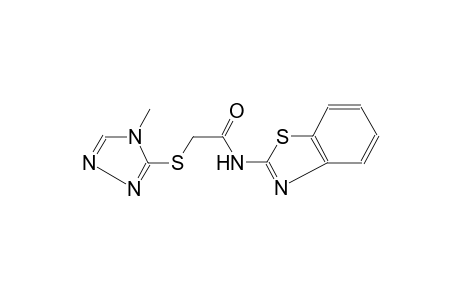 N-(1,3-benzothiazol-2-yl)-2-[(4-methyl-4H-1,2,4-triazol-3-yl)sulfanyl]acetamide
