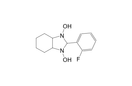 1H-benzimidazole, 2-(2-fluorophenyl)octahydro-1,3-dihydroxy-