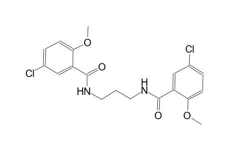 5-chloro-N-{3-[(5-chloro-2-methoxybenzoyl)amino]propyl}-2-methoxybenzamide
