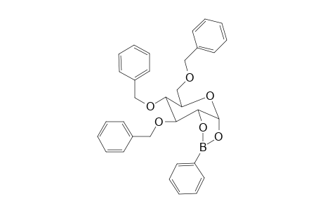 3,4,6-O-Triabenzyl-1,2-O-phenylboraanylidene-glucopyranose