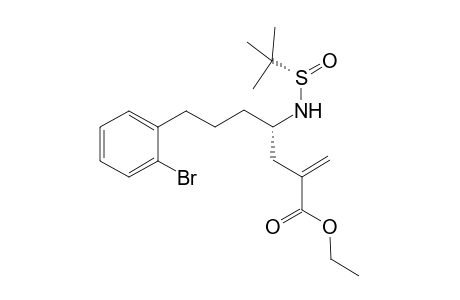 (4S,SS)-Ethyl N-(tert-Butylsulfinyl)-4-amino-7-(2-bromophenyl)-2-methyleneheptanoate