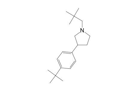 Pyrrolidine, 3-[4-(1,1-dimethylethyl)phenyl]-1-(2,2-dimethylpropyl)-