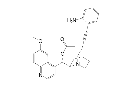 (3S,4S,8R,9S)-9-Acetoxy-11-(2-aminophenyl)-10,11-didehydro-6'-methoxycinchonan