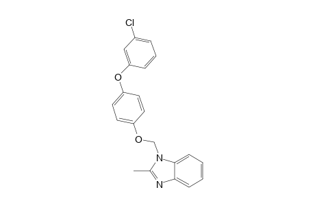 1H-Benzimidazole, 1-[[4-(3-chlorophenoxy)phenoxy]methyl]-2-methyl-