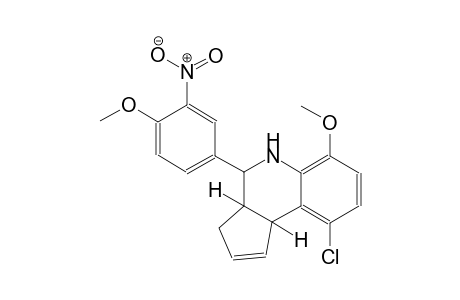 3H-cyclopenta[c]quinoline, 9-chloro-3a,4,5,9b-tetrahydro-6-methoxy-4-(4-methoxy-3-nitrophenyl)-, (3aS,4R,9bR)-