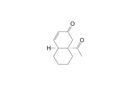 2(1H)-Naphthalenone, 8a-acetyl-4a,5,6,7,8,8a-hexahydro-, cis-