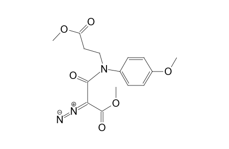 N-(Methoxycarbonylethyl)-N-(4-methoxyphenyl).alpha.-carbomethoxy-.alpha.-diazoacetamide