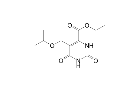 2,6-dioxo-5-(isopropoxymethyl)-1,2,3,6-tetrahydro-4-pyrimidinecarboxylic acid, ethyl ester