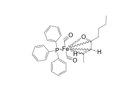 ETA(4)-(E)-[CH3-CH=CHCO(CH2)3CH3]-FE(CO)2PPH3