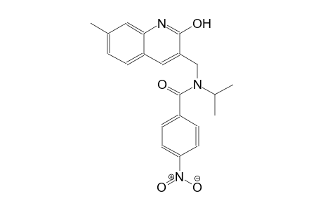 N-[(2-hydroxy-7-methyl-3-quinolinyl)methyl]-N-isopropyl-4-nitrobenzamide