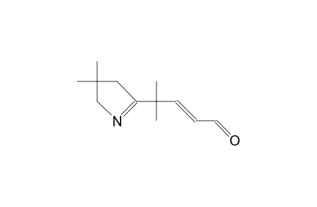 4-Methyl-4-(4',4'-dimethyl.delta.1'-pyrrolin-2'-yl)-2-pentenal