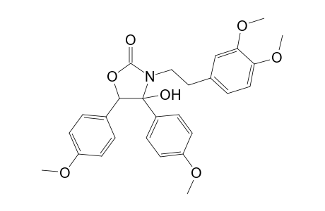 2(3H)-Oxazolone, 3-[2-(3,4-dimethoxyphenyl)ethyl]dihydro-4-hydroxy-4,5-bis(4-methoxyphenyl)-