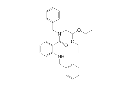 N-(2,2-diethoxyethyl)-N-(phenylmethyl)-2-[(phenylmethyl)amino]benzamide