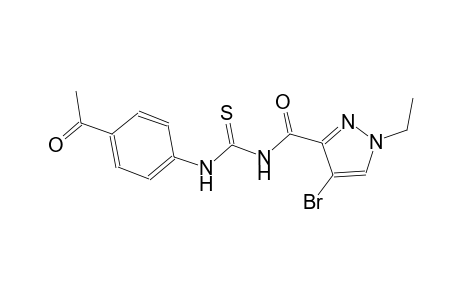 N-(4-acetylphenyl)-N'-[(4-bromo-1-ethyl-1H-pyrazol-3-yl)carbonyl]thiourea
