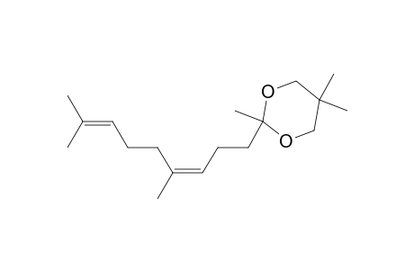 (Z)-2-(4,8-dimethylnona-3,7-dien-1-yl)-2,5,5-trimethyl-1,3-dioxane