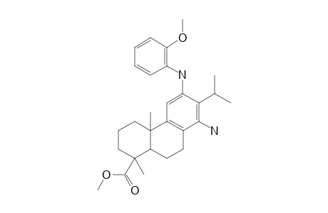 METHYL-12-(2-METHOXYPHENYL)-AMINO-14-AMINODEHYDROABIETATE