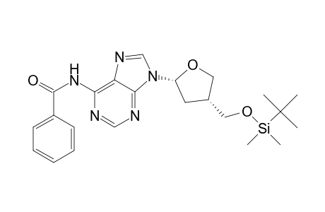 5(R)-[(6-Benzoylamino)-9H-purin-9-yl]tetrahydro-3(R)-[(((1,1-dimethylethyl)dimethylsilyl)oxy)methyl]furan