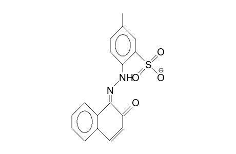 1-(2-Sulfo-4-methyl-phenylazo)-2-hydroxy-naphthalene anion