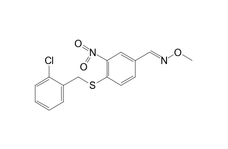 4-[(o-CHLOROBENZYL)THIO]-3-NITROBENZALDEHYDE, O-METHYLOXIME