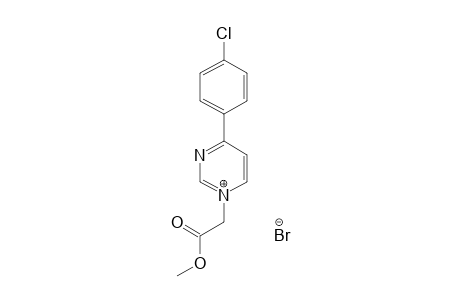 4-(4-CHLOROPHENYL)-1-METHOXYCARBONYLMETHYL-PYRIMIDIN-1-IUM-BROMIDE