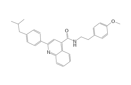 2-(4-isobutylphenyl)-N-[2-(4-methoxyphenyl)ethyl]-4-quinolinecarboxamide