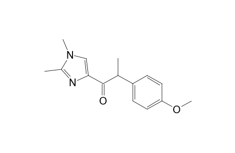 1-(1,2-dimethyl-4-imidazolyl)-2-(4-methoxyphenyl)-1-propanone