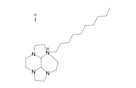 (1RS,13SR,14RS)-1-DECYL-4,7,10-TRIAZA-1-AZONIATETRACYCLO-[5.5.2.0.(4,14)0.(10,13)]-TETRADECANE-IODIDE