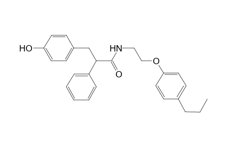 3-(4-Hydroxyphenyl)-2-phenyl-N-[2-(4-propylphenoxy)ethyl]propanamide