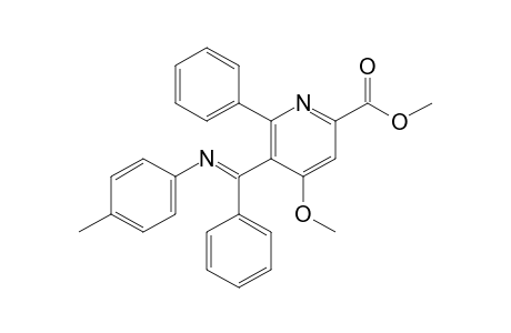 Methyl 4-Methoxy-6-phenyl-5-[.alpha.-(4-methylphenyl)iminobenzyl]pyridine-2-carboxylate