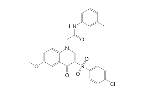 1-quinolineacetamide, 3-[(4-chlorophenyl)sulfonyl]-1,4-dihydro-6-methoxy-N-(3-methylphenyl)-4-oxo-
