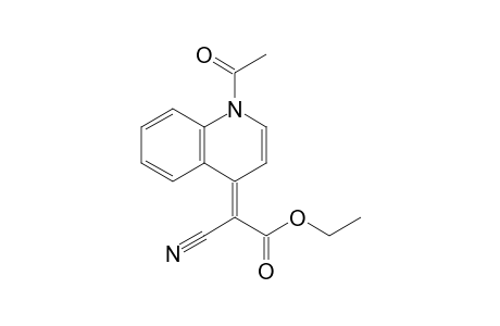 Acetic acid, (1-acetyl-4(1H)-quinolinylidene)cyano-, ethyl ester