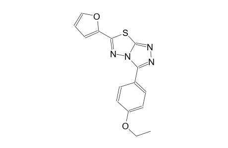 3-(4-ethoxyphenyl)-6-(2-furyl)[1,2,4]triazolo[3,4-b][1,3,4]thiadiazole