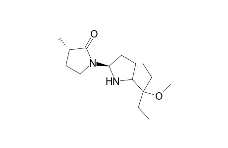 (S,S)-N-(5-(1-Methoxy-1-ethylpropyl)pyrrolidin-2-yl)-3-methylpyrrolidin-2-one