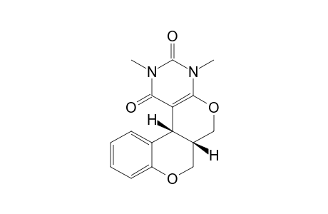 (6aS,12bR)-2,4-dimethyl-4,6a,7,12b-tetrahydro-1H,6H-chromeno[4',3':4,5]pyrano[2,3-d]pyrimidine-1,3(2H)-dione