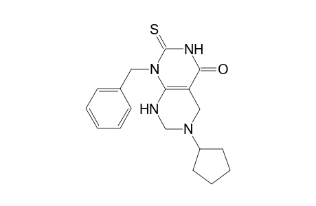 Pyrimido[4,5-d]pyrimidin-4(1H)-one, 6-cyclopentyl-2,3,5,6,7,8-hexahydro-1-(phenylmethyl)-2-thioxo-