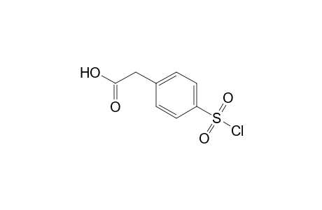 Benzeneacetic acid, 4-(chlorosulfonyl)-