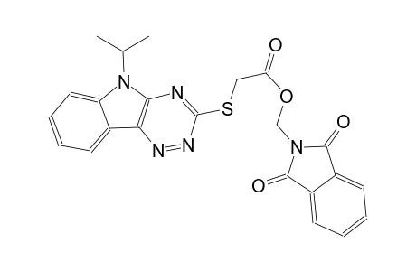 (1,3-dioxo-1,3-dihydro-2H-isoindol-2-yl)methyl [(5-isopropyl-5H-[1,2,4]triazino[5,6-b]indol-3-yl)sulfanyl]acetate