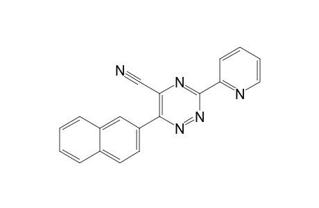 6-(2-naphthalenyl)-3-(2-pyridinyl)-1,2,4-triazine-5-carbonitrile