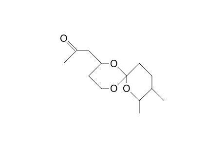 (2R,6R,8R,9S)-8,9-Dimethyl-2-(2-oxo-propyl)-1,5,7-trioxa-spiro(5.5)undecane