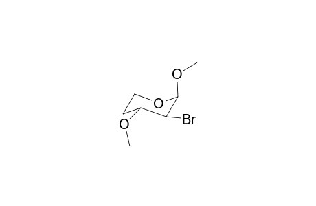 .beta.-DL-threo-Pentopyranoside, methyl 2-bromo-2,4-dideoxy-3-O-methyl-