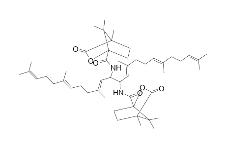 2,6,10,14,18,22-Tetracosahexaene, 2,6,10,15,19,23-hexamethyl-12,13-bis(4,7,7-trimethyl-3-oxo-2-oxabicyclo[2.2.1]heptane-1-carboxamido)-