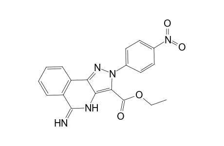 Ethyl-5-imino-2-(4-nitrophenyl)-4,5-dihydro-2H-pyrazolo[4,3-c]isoquinoline-3-carboxylate