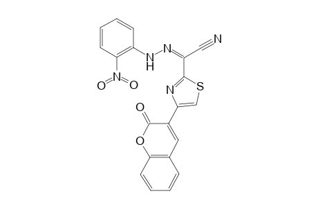 (2Z)-2-[(2-nitrophenyl)hydrazinylidene]-2-[4-(2-oxidanylidenechromen-3-yl)-1,3-thiazol-2-yl]ethanenitrile