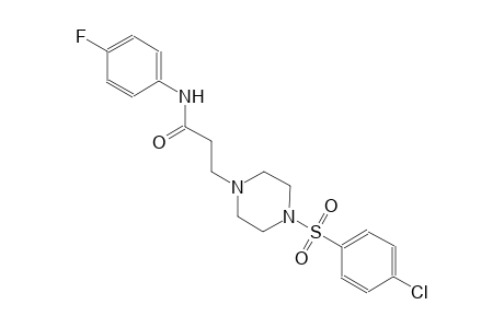 1-piperazinepropanamide, 4-[(4-chlorophenyl)sulfonyl]-N-(4-fluorophenyl)-