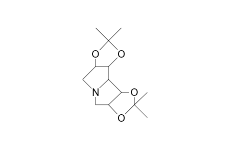 1S,2R,6R,7S-1,2:6,7-Di-O-isopropylidene-1,2,6,7-tetrahydroxy-pyrrolizidine
