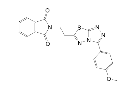 2-{2-[3-(4-methoxyphenyl)[1,2,4]triazolo[3,4-b][1,3,4]thiadiazol-6-yl]ethyl}-1H-isoindole-1,3(2H)-dione