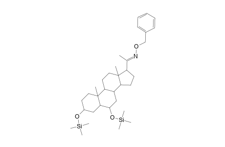 Pregnan-20-one, 3,6-bis[(trimethylsilyl)oxy]-, O-(phenylmethyl)oxime, (3.alpha.,5.beta.,6.alpha.)-